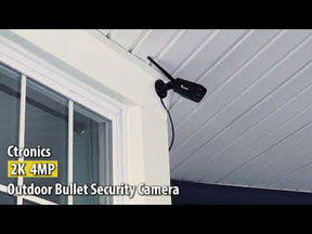 2K 4MP Security Bullet Camera with Human Detection 20M Color Night Vision for IP66 weatherproof outdoor